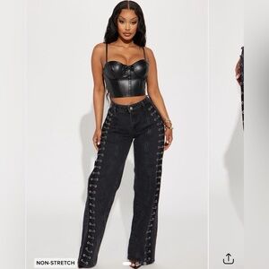 Fashion Nova Black Denim Jeans